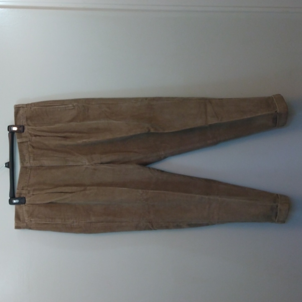 NWT Vintage Bill Blass Black Label Tan Cotton Corduroy Pants 38 - 29